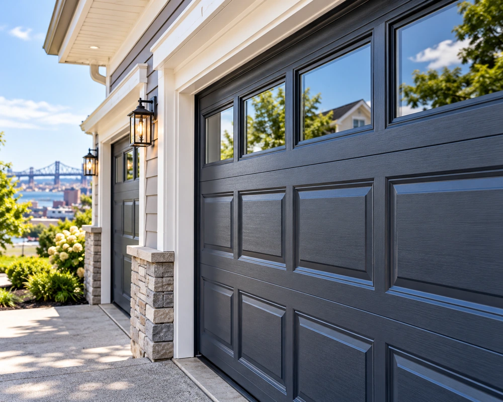 Finished garage door