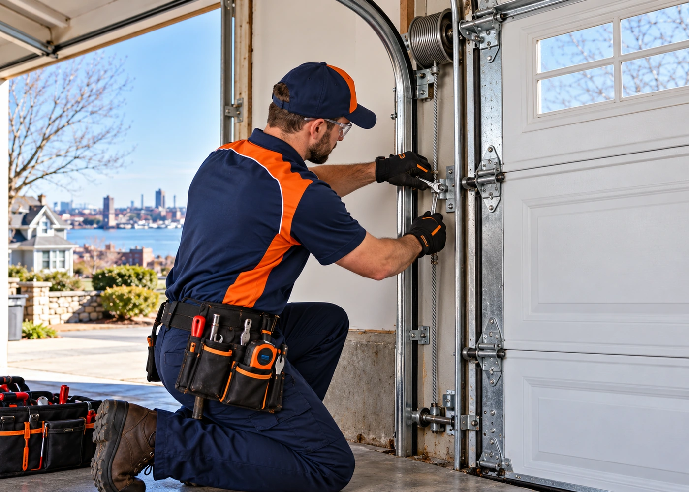 Garage Door Cable And Track Repair in Bridgeport CT