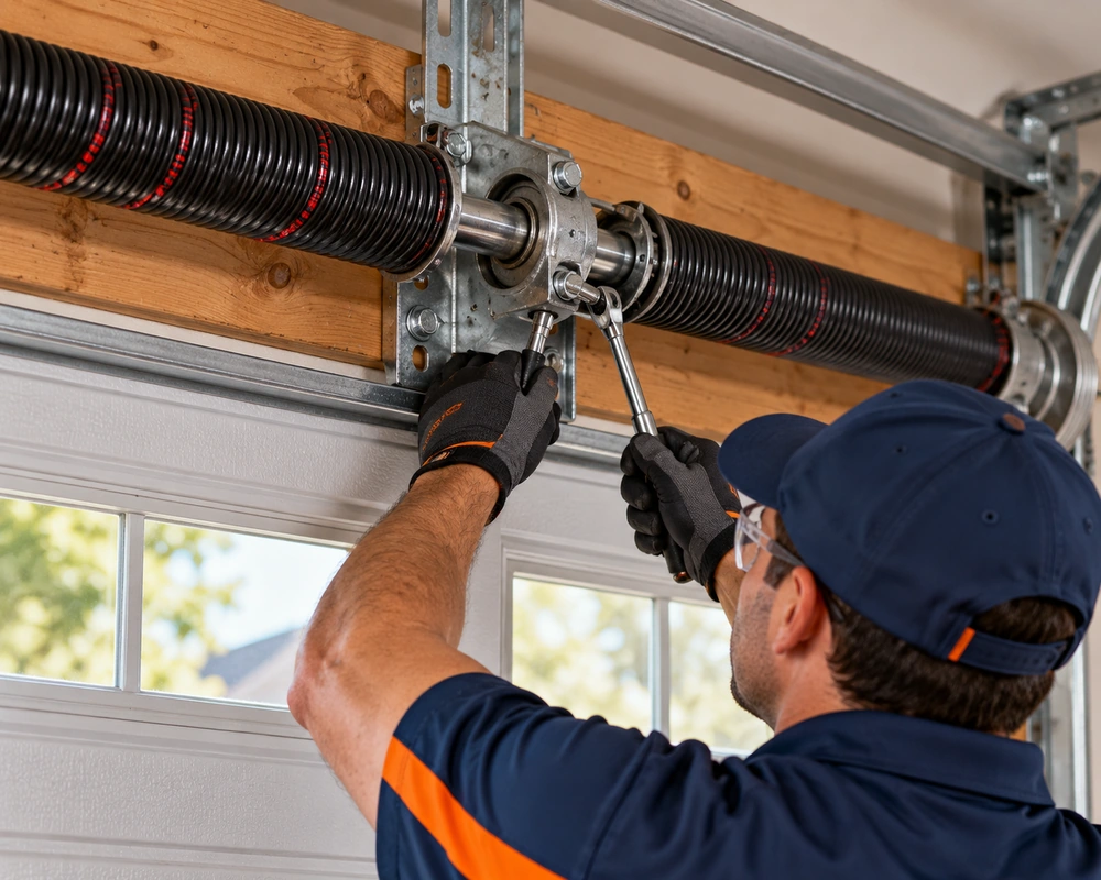 Garage door spring service
